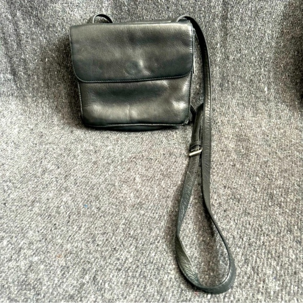 Small Black Leather Crossbody Bag